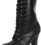 Pleaser Plateau Stiefelette ELECTRA-1020 – PU Schwarz 45 EU