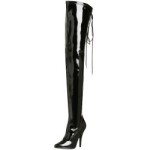 Pleaser Overknee Stiefel SEDUCE-3063 – Lack Schwarz 42,5 EU