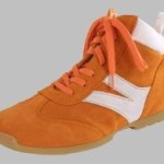 FOOTPRINTS Birmingham Damen Stiefel Veloursleder, Orange/Weiss, Größe 40 mit normalem Fußbett