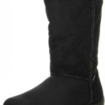 VISTA Damen Winterstiefel Snowboots schwarz, Größe:36;Farbe:Schwarz