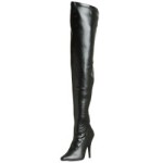 Pleaser Overknee Stiefel SEDUCE-3000 – PU Schwarz 38,5 EU