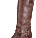 HIP womens boot with buckle 87006, Damen Stiefel, Braun (dark brown 28LP), EU 38