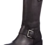 Buffalo London 1000 NEW 06 OIL NUBUCK SYNT FUR 135524, Damen Bikerboots, Schwarz (BLACK 01), EU 40