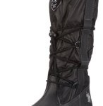 U.S.Polo ALANA NYLON LEATHER 57.4140W1.USSB, Damen Stiefel, Schwarz (Black 62), EU 37