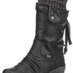 Rieker 90173, Damen Stiefel, Schwarz (schwarz/black-grey 00), EU 36