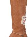 Rieker Fenja Y2453-24, Damen Stiefel, Braun (brandy/beige 24), EU 38