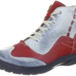 MICCOS 270416, Damen Fashion Halbstiefel & Stiefeletten, Grau (grau/rot), EU 39