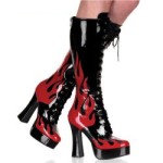 Lack-Stiefel Flame Größe: 38