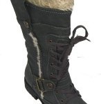Rieker Damen Stiefel/Stiefelette Nigaragua/Curly, RV, Warmfutter 100% Polyester, in Grau, Größe 42.0, Artikelnummer EH480542
