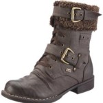 Rieker 95124, Damen Combat Boots, Braun (schoko/kastanie 25), EU 39