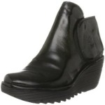 Fly London P500046004, Damen Plateau-Stiefel, Schwarz (glanzschwarz), 42 EU / 8 UK