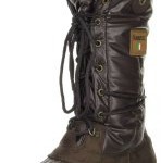 KIMBERTEX Damen Winterstiefel Snowboots braun, Doppelgröße:39/40;Farbe:Braun