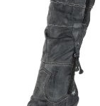 Mustang Stiefel 1083-608-200, Damen Stiefel, Grau (stein 200), EU 45
