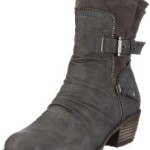 Rieker 93761, Damen Cowboy Stiefel, Grau (cenere/cenere 42), EU 43