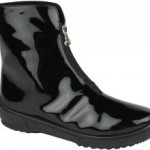 San Bernardo Winterstiefel Lack-Optik Fashion Style schwarz, Größe:40;Farbe:Schwarz