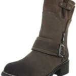 Rieker 90262-45, Damen Bikerboots, Grau (oldelefant/tonerde 45), EU 39