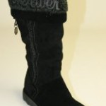 s.Oliver – Damen – Stiefel — Veloursleder — gefüttert — 26606-001