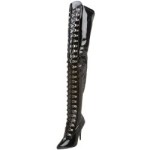 Pleaser Overknee Stiefel SEDUCE-3024 – Lack Schwarz 36 EU