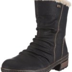 Rieker Fenja Z5453-00, Damen Stiefel, Schwarz (schwarz/beige 00), EU 39