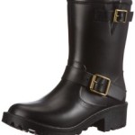 Däv Moto Mid luxury D-MO SP13, Damen Gummistiefel, Schwarz (solid matt black SO900), EU 37 (US 7)
