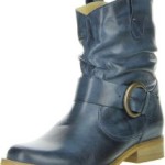 VISTA Damen Stiefeletten Echtleder blau, Größe:41;Farbe:Blau