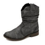 Rieker Peggy 76784 Damen Stiefel Lederimitat, Grau, Größe 38