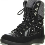 VISTA Damen Winterstiefel Snowboots schwarz, Größe:38;Farbe:Schwarz