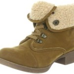 Blowfish Knick/ Karona FURR Lace Bootie BF2326SH AU12, Damen Klassische Halbstiefel & Stiefeletten, Braun (earth fawn PU BF223), EU 39