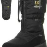 VISTA Damen Winterstiefel Winterboots Eiskrallen schwarz, Größe:42;Farbe:Schwarz