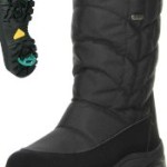 Vista Damen Winterstiefel Snowboots EISKRALLEN schwarz, Größe:39;Farbe:Schwarz