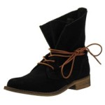 SPM KA60026171 Damen Veloursleder, Schwarz, Größe 38