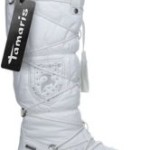 Tamaris 26608-29 Damen Stiefel Lederimitat/Mesh, Weiß, Größe 40