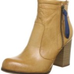 ESPRIT Nyia Zip Bootie O05530, Damen Fashion Halbstiefel & Stiefeletten, Braun (pumpkin yellow 756), EU 40