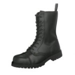 Boots & Braces Stiefel 10-Loch Vegetarian (Vegi) Schwarz