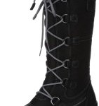 Ecco HILL 243043, Damen Klassische Stiefel, Schwarz (Black/Titanium/Black/Black/ Textil 53902), EU 41