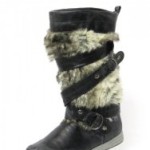 Mustang Damen Stiefel Warmfutter dkl.blau-schwarz kombi Größe: 38