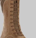 FOOTPRINTS Manchester Damen Stiefel Nubuk/Velours, Chestnut/Taupe, Größe 38 mit schmalem Fußbett