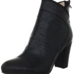 Sofie Schnoor snakeskin ancle boot S127C, Damen Fashion Halbstiefel & Stiefeletten, Schwarz (black), EU 38