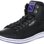 Puma First Round Winterized wms 354931, Damen Sportive Sneakers, Schwarz (black-white-spectrum blue 02), EU 42.5 (UK 8.5) (US 11)