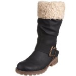 Rieker Swetlana /P Z0483-01, Damen Stiefel, Schwarz (schwarz/beige 01), EU 37