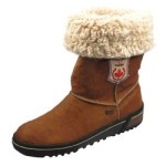 Rieker Fenja Z6494 Damen Stiefel Lederimitat, Braun, Größe 41