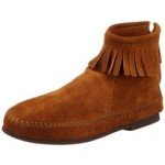 Minnetonka Back Zipper Boot 282, Damen Stiefel, braun, (brown suede), EU 37, (US 6)