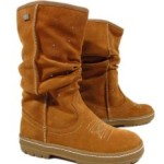 BUFFALO Damen Biker Stiefel Retro mit Strass Wildleder (Braun) EUR 37