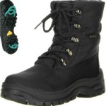 SYSTEM Winterstiefel Snowboots für Damen mit EISKRALLE und Rain TEX schwarz, Größe:38;Farbe:Schwarz