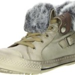 VISTA gefütterter Damen Sneaker Retrolook grau, Größe:40;Farbe:Grau