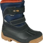 Vista Winterstiefel Snowboots für Damen mit Klettverschluß Fashion Style blau/schwarz, Doppelgröße:37/38;Farbe:Blau