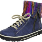Rieker Z8760, Damen Stiefel, Blau (jeans/viola-multi 15), EU 38